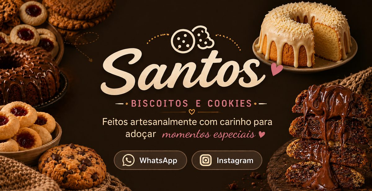 Santos Biscoitos e Cookies — Feitos artesanalmente com carinho